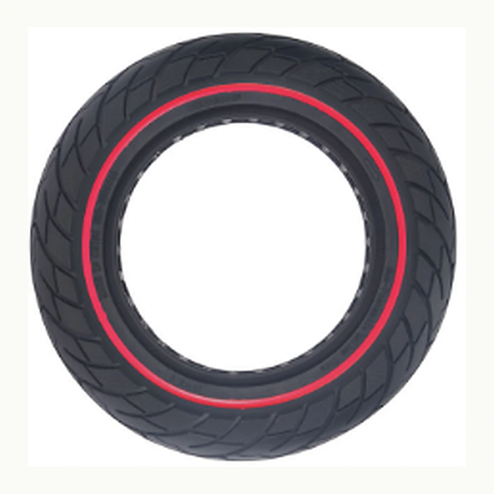 10*2.125 red ring solid tire Red Suitable scooters: M365/PRO/PRO2/1S,Kukirin M4/M4 Pro,Kukirin G2 Max
