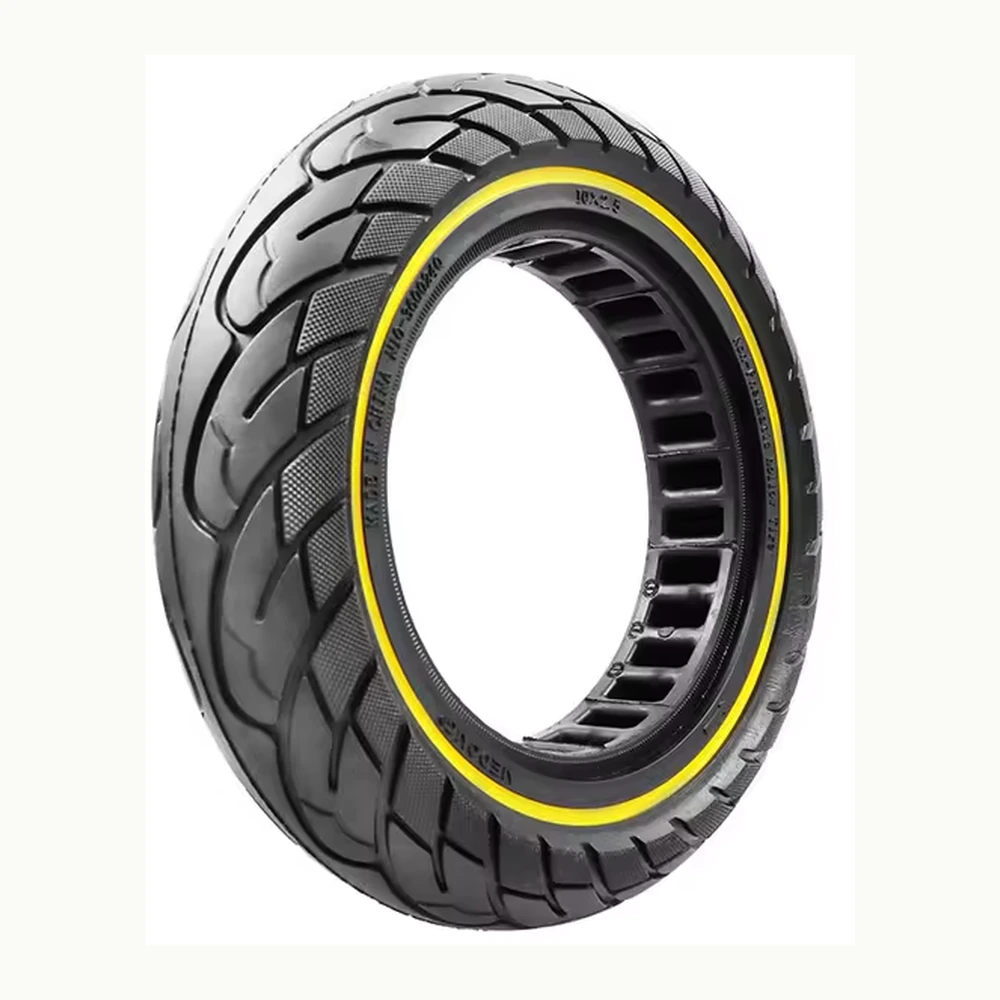 10*2.5 Max G30 honeycomb solid tyre Yellow for Rim Groove Width:43mm Suitable scooter: Ninebot Max G30 Series,Mi4/Mi4 Pro 2nd/Mi4 ultra