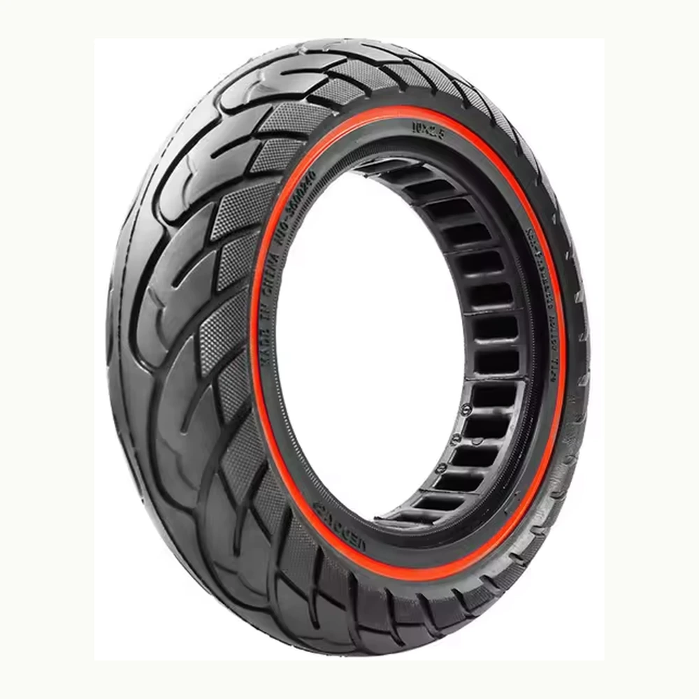 10*2.5 Max G30 honeycomb solid tyre Red for Rim Groove Width:43mm Suitable scooter: Ninebot Max G30 Series,Mi4/Mi4 Pro 2nd/Mi4 ultra
