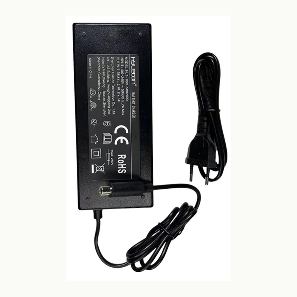 HLT 58.8V 2A charger CE with DC 5.5*2.1 head Kukirin G3