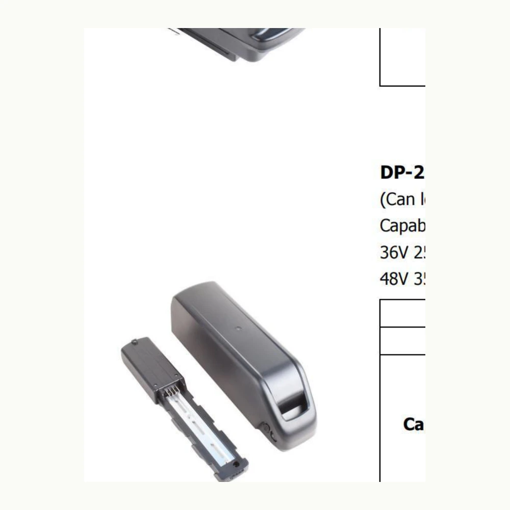 36V/48V Polly Downtube Battery with Controller Space