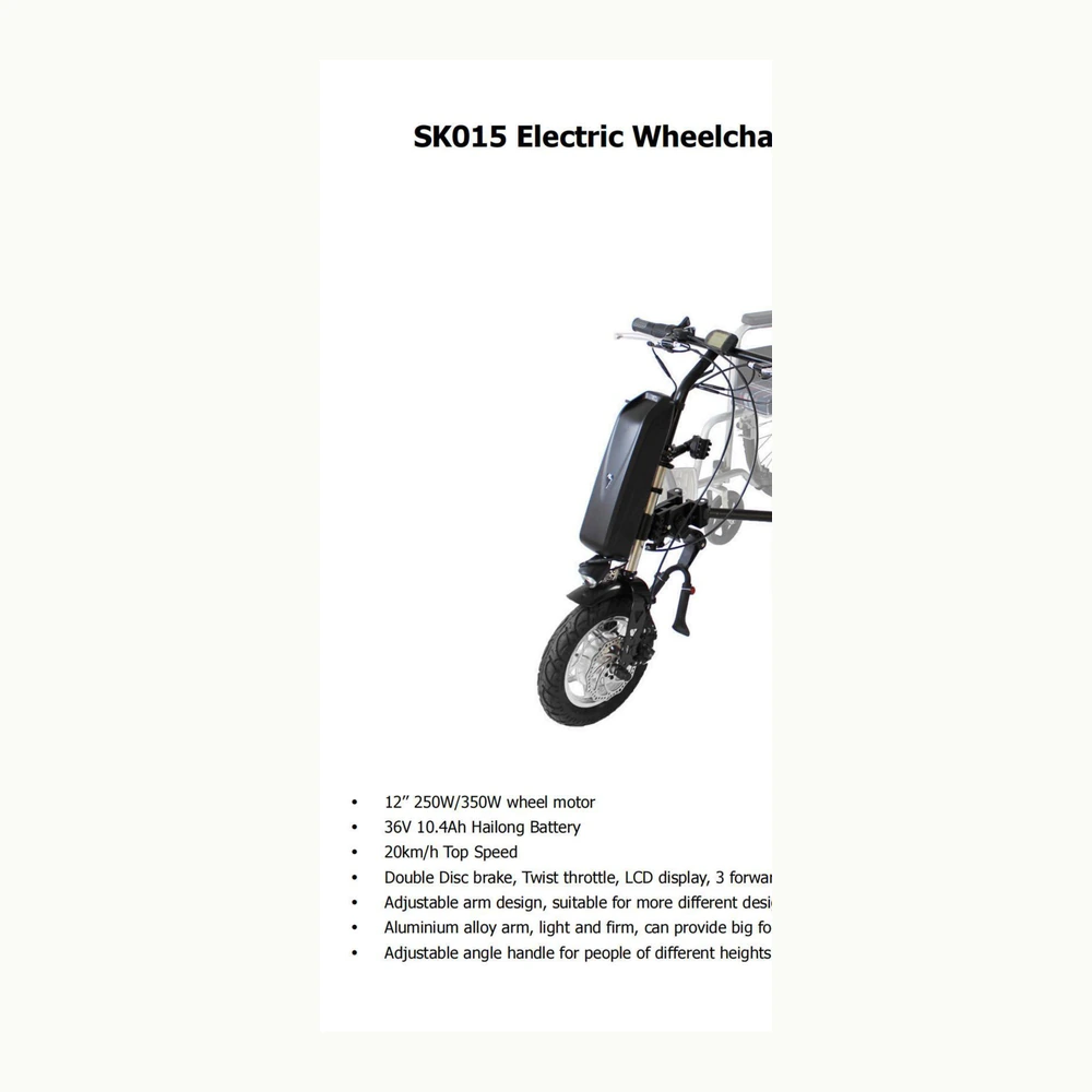 Electric Wheelchair Attachment Handcycle