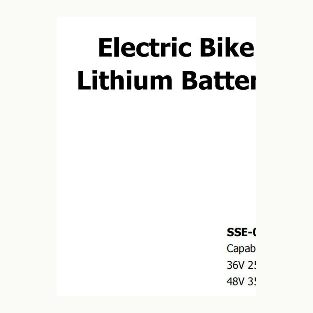 36V/48V Hailong Downtube Electric Bicycle Lithium Battery