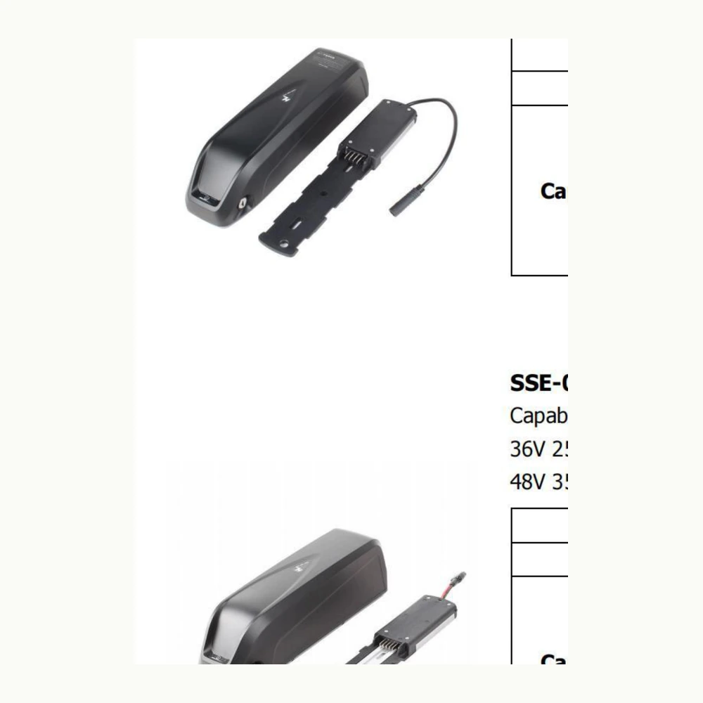 36V/48V Hailong+ Downtube Electric Bicycle Lithium Battery