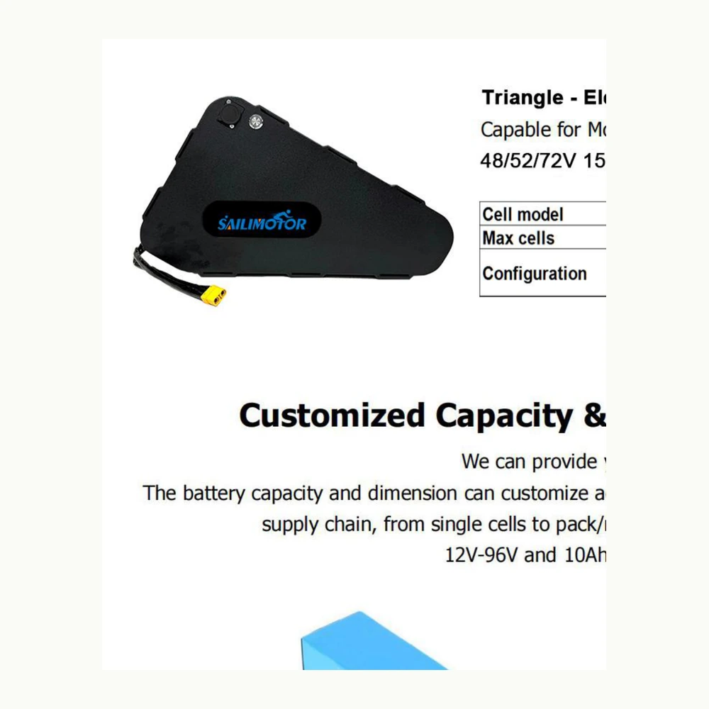 Triangle Electric Bicycle Lithium Battery